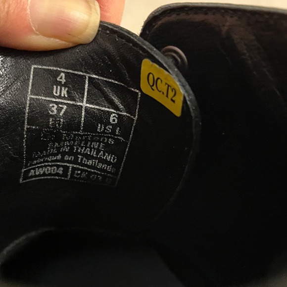 Dr. Martens Emmeline Brown Sole Lace up Ankle Combat Boots - Picture 8 of 8